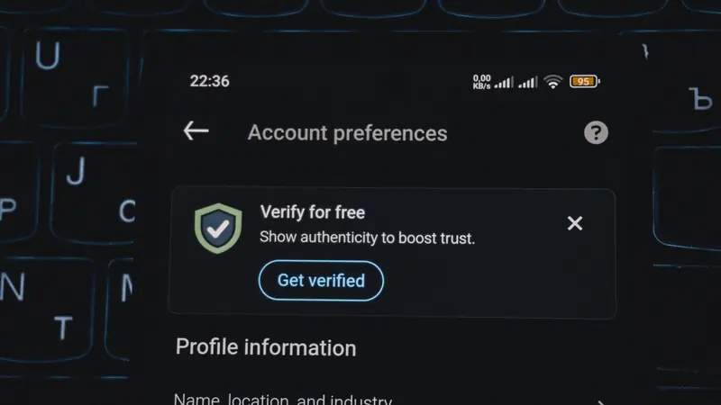 A smartphone showing a one-time authentication code