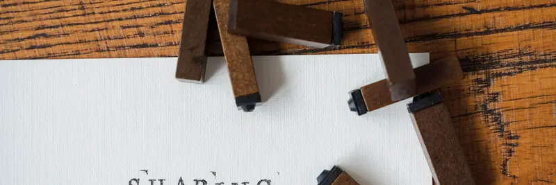 Typographic symbols and punctuation marks arranged on a page