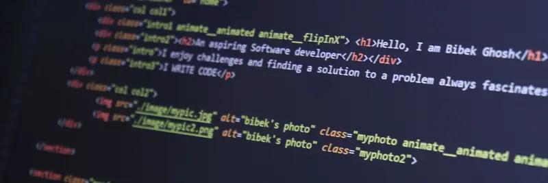 HTML source code displayed in a syntax-highlighted editor